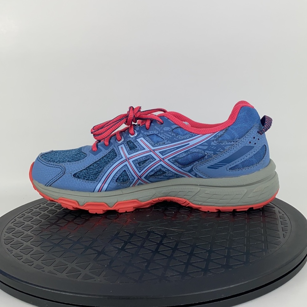 Asics Gel-Venture 6 Gray/Pink Trail Running Shoes 1014A077 Women's Size 7.5 (6Y) - Picture 9 of 11